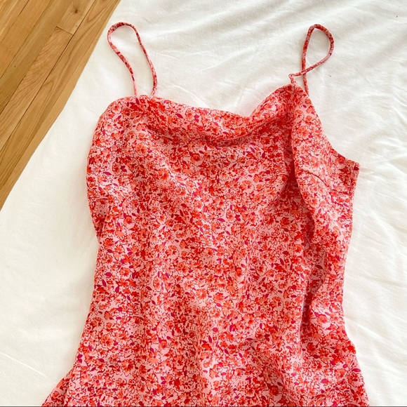REITMANS Red Ditsy Floral Slip Dress-Size XL - Picture 2 of 10